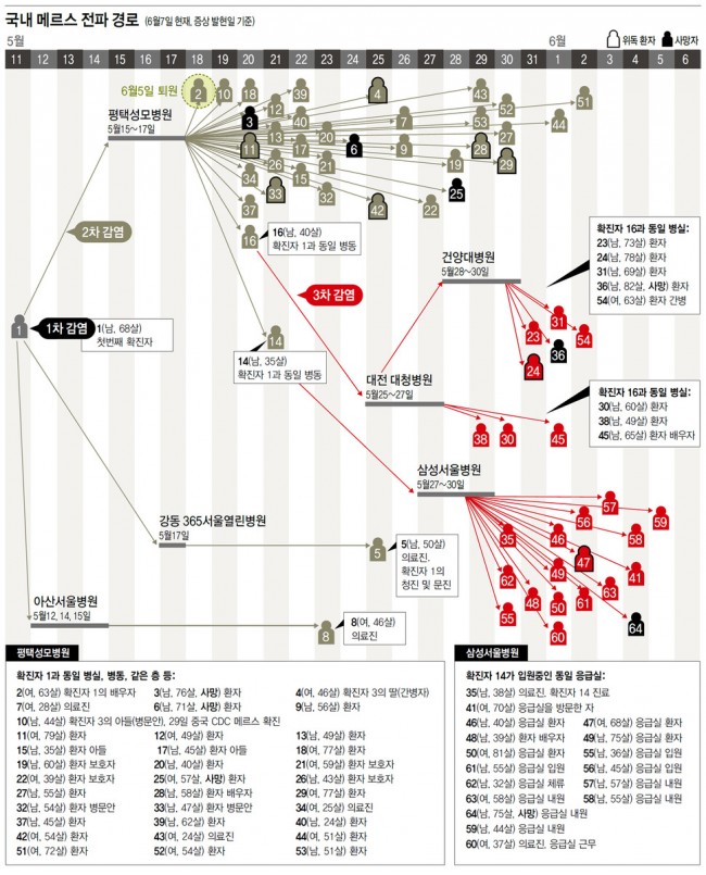 메르스 국내 전파경로 한겨레 0607.jpg